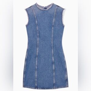 NWT COS Paneled Denim Mini Dress Size 12 (Fit Size 8/10)